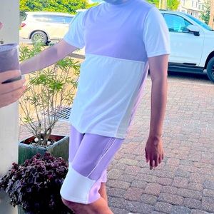 BooHoo Man Purple Sweat Shorts In Large